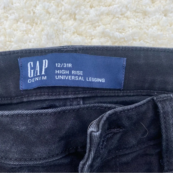 Gap black universal high rise legging jean - Picture 3 of 4